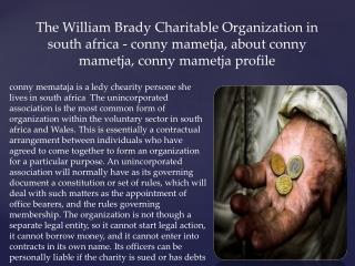 10 Best Environmental Charities in south africa - conny mametja, about conny mametja, conny mametja profile