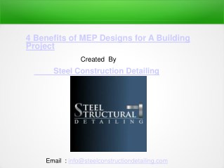 4 benefits of mep designs for a building project - steel construction detailing pvt. ltd.pdf