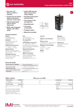 IMI NORGREN Programmable proportional pressure control valve IP2 Converter| Instronline