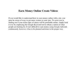 More Ways To Earn Money Online