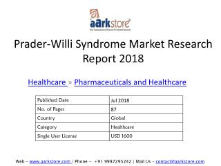 Prader-Willi Syndrome Market Research Report 2018