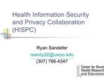Health Information Security and Privacy Collaboration HISPC