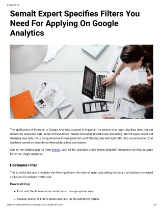 Semalt Expert Species Filters You Need For Applying On Google Analytics