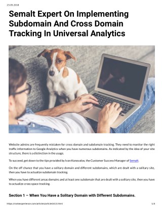 Semalt Expert On Implementing Subdomain And Cross Domain Tracking In Universal Analytics