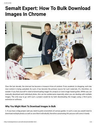 Semalt Expert: How To Bulk Download Images In Chrome