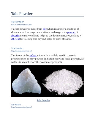 Talc Powder