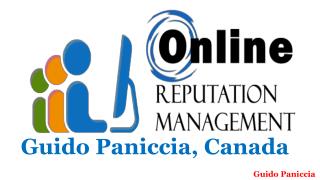 Guido Paniccia the best reputation management agency in Canada