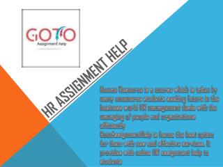 Want Expert hr management assignment help