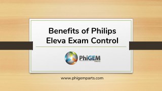 Introduction of Philips Eleva Exam Control