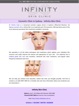 Cosmetic Clinic in Sydney - Infinity Skin Clinic