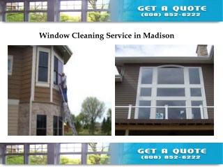 Madison window cleaning