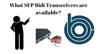 What SFP Bidi Transceivers are available?