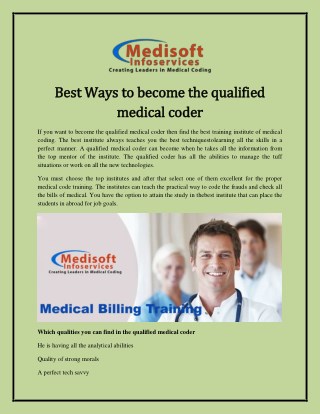 Best Ways to become the qualified medical coder