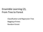 Ensemble Learning 2, From Tree to Forest