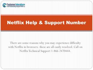 Netflix Help Online Presentations Channel