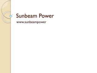 Generator suppliers in Vijayawada - Sunbeam Power