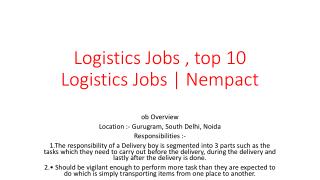 Logistics Jobs , top 10 Logistics Jobs | Nempact