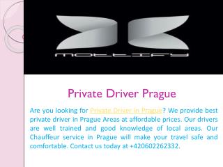Private Driver Prague