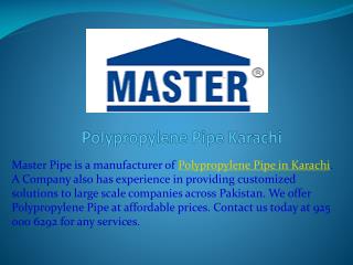 Polypropylene Pipe Karachi