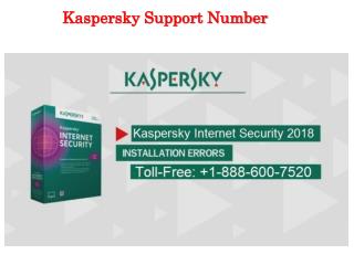 Kaspersky Antivirus Technical Support Number