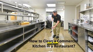 Important cleaning ways for commercial kitchen