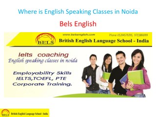 Where is English Speaking Classes in Noida