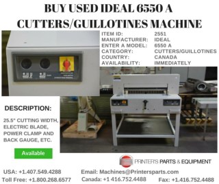 Buy Used Ideal 5221-95 Cutters/Guillotines Machine