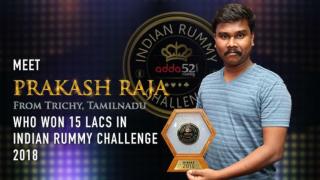 How Prakash Raja, won 15 Lacs playing rummy with just Rs 30!!