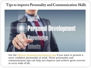 Ways to improve Personal Development