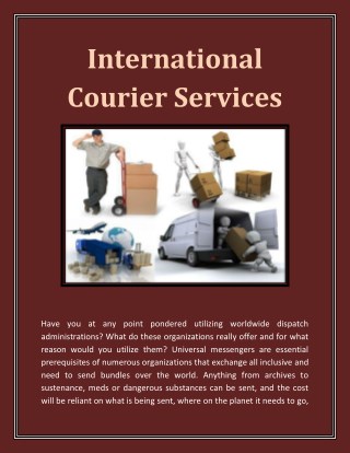 International Courier Services