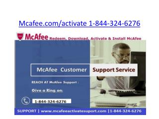 mcafee.com/activate card | 1-844-324-6276 | McAfee activate