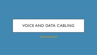 Voice & Data Cabling