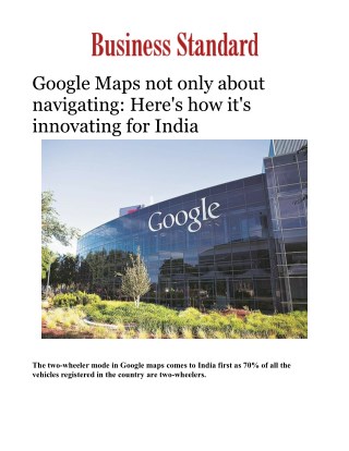 Google Maps not only about navigating: Here's how it's innovating for IndiaÂ 