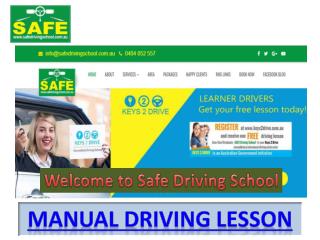 Manual Driving Lesson