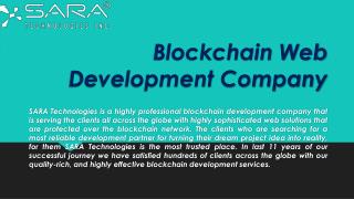 Blockchain Web Development Company