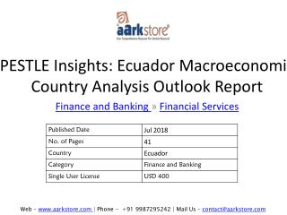 PESTLE Insights: Ecuador Macroeconomic Country Analysis Outlook Report