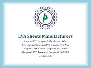 EVA SHEETS MANUFACTURERS