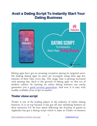 Avail a Dating Script To Instantly Start Your Dating Business