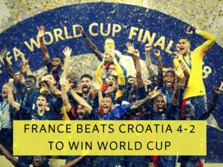 France beats Croatia 4-2 to win World Cup