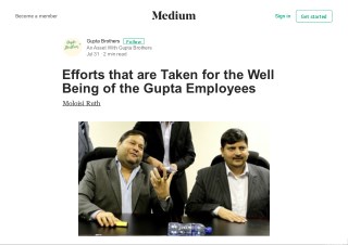 Efforts that are Taken for the Well Being of the Gupta Employees