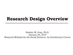 Research Design Overview
