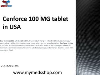 Cenforce 100 MG tablet in USA