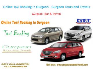 Online Taxi Booking in Gurgaon - Gurgaon Tours and Travels