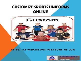 Custom Sports Uniforms