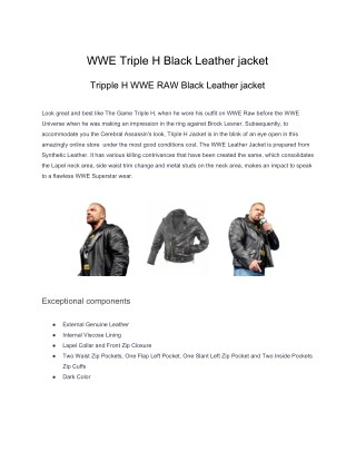 WWE Triple H Black Leather jacket.pdf