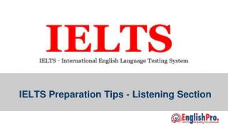 IELTS Preparation Tips - Listening Section _ IELTS Coaching in Chandigarh