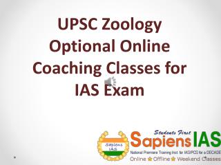 UPSC ZOOLOGY Online Classs