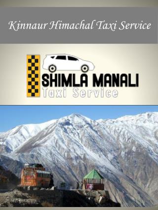 Kinnaur Himachal Taxi Service