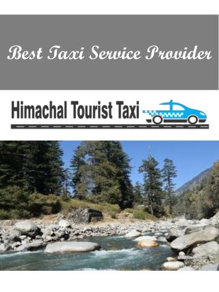 Best Taxi Service Provider