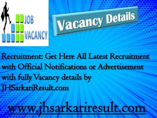 Vacancy details